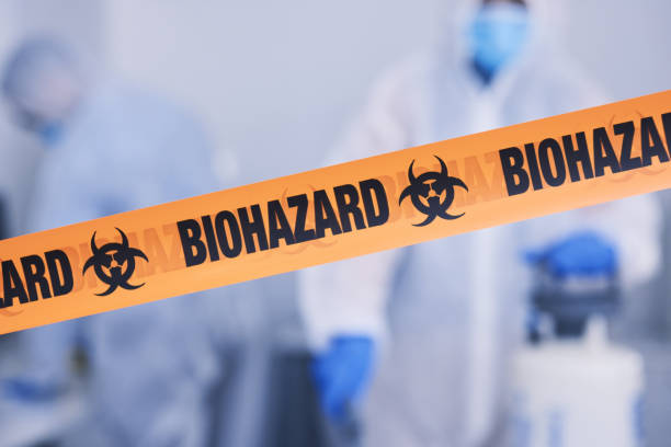 Professional Biohazard Cleanup technician working in Saranac, MI
